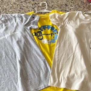 3 Champion T-shirt bundle youth L